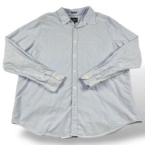 American Eagle Button Up Light Blue Seriously Soft Oxford Men's Size XXL